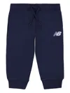 New Balance Logo-print Track Pants In Blue
