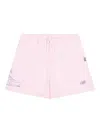 New Balance Logo-print Track Shorts In Pink