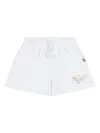 New Balance Logo-print Track Shorts In White
