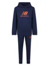 New Balance Logo-print Tracksuit In Blue