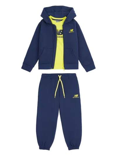 New Balance Babies' Logo-print Tracksuit In Blue
