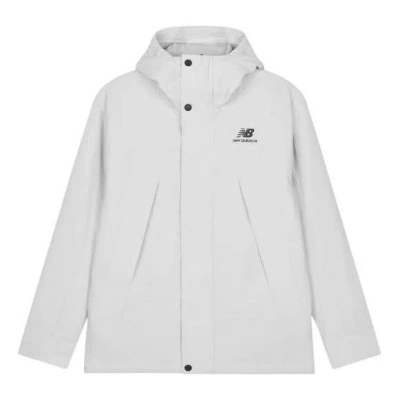 New Balance Logo Print Windproof Jacket 'white'