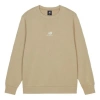New Balance Logo Printing Round Neck Long Sleeve Khaki In Brown