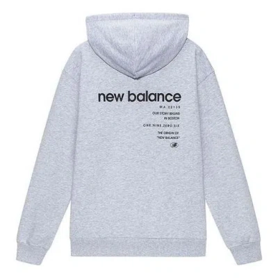 New Balance Logo Printing Sports Hoodie 'grey'