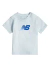 New Balance Logo-ptint Tshirt In Blue