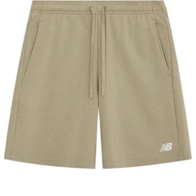 New Balance Logo Shorts 'khaki' In Green