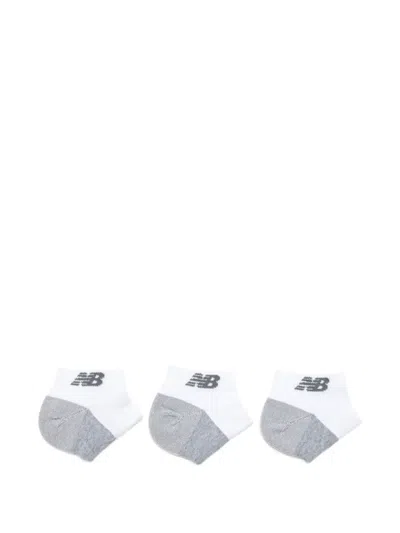 New Balance Logo Socks (set Of Three) In Multi