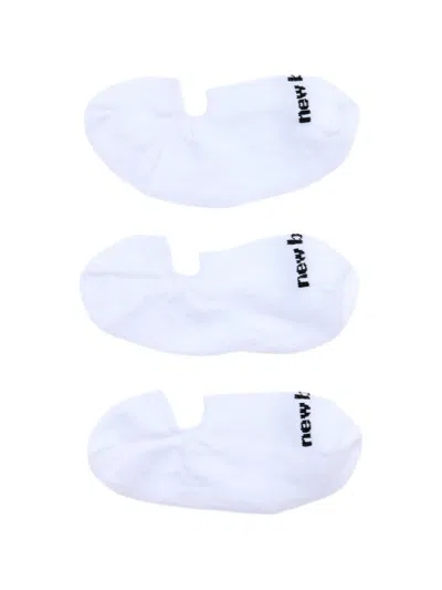 New Balance Logo Socks In White