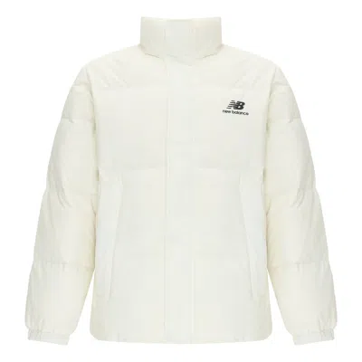 New Balance Logo Sports Down Jackets 'white'