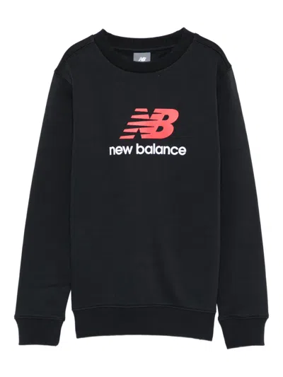 New Balance Logo Sweatshirt In Black