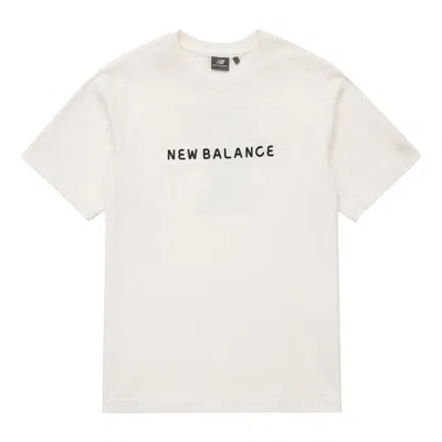 New Balance Logo Tee 'white Black'