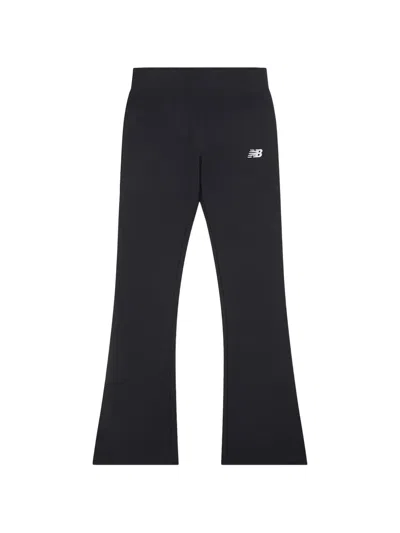 New Balance Kids' Logo Trousers In Black