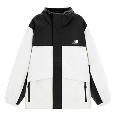 New Balance Logo Urban Remix Woven Jacket 'white Black'