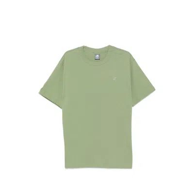 New Balance Logo-embroidered T-shirt In Green