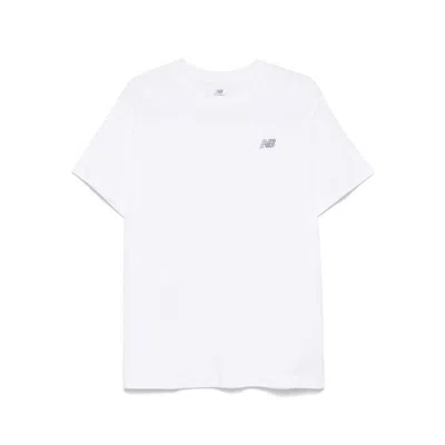 New Balance Logo-embroidered T-shirt In White