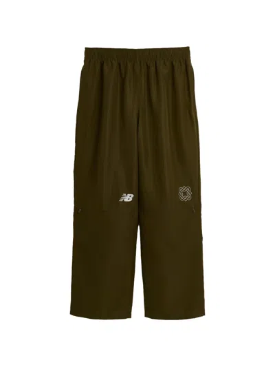 New Balance Logo-print Track Pants In Brown