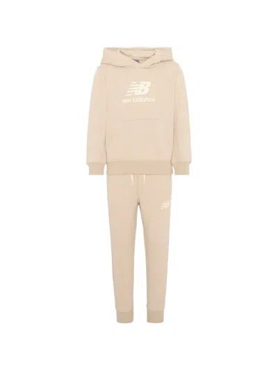 New Balance Logo-print Tracksuit In Neutral