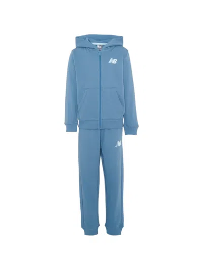 New Balance Kids' Logo-print Zip-up Tracksuit In Multi