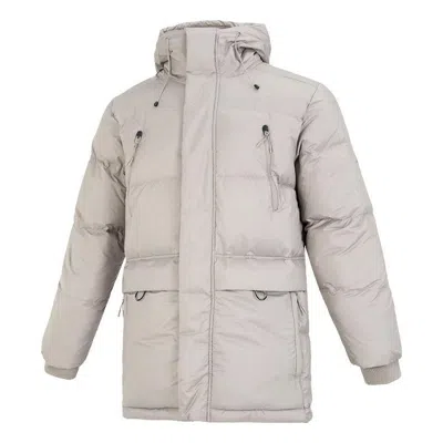 New Balance Long Casual Down Jacket 'grey' In White