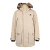 New Balance Long Down Coat 'beige' In Neutral