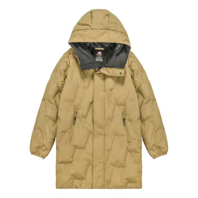 New Balance Long Down Jacket 'olive Green' In Neutral