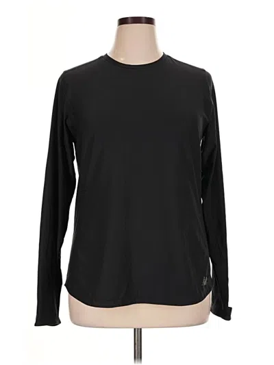 Pre-owned New Balance Long Sleeve T-shirt In Black