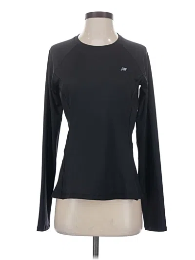 Pre-owned New Balance Long Sleeve T-shirt In Black