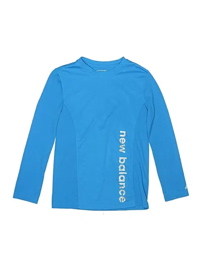 Pre-owned New Balance Kids' Long Sleeve T-shirt In Blue