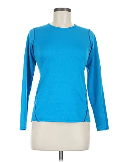Pre-owned New Balance Long Sleeve T-shirt In Blue