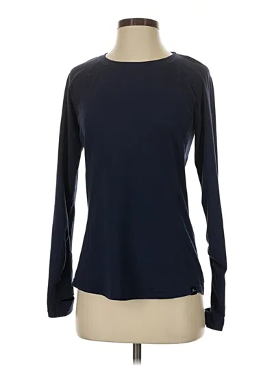 Pre-owned New Balance Long Sleeve T-shirt In Blue