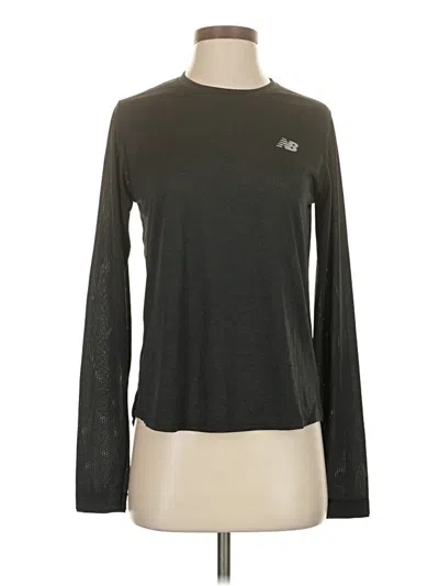 Pre-owned New Balance Long Sleeve T-shirt In Gray