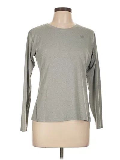 Pre-owned New Balance Long Sleeve T-shirt In Gray