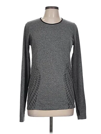 Pre-owned New Balance Long Sleeve T-shirt In Gray