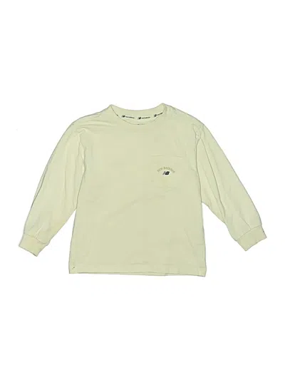 Pre-owned New Balance Kids' Long Sleeve T-shirt In Green