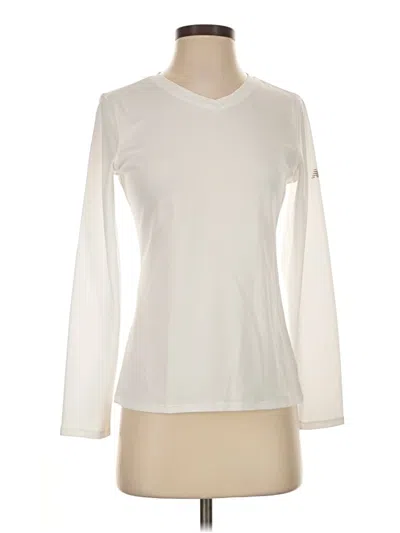Pre-owned New Balance Long Sleeve T-shirt In Ivory