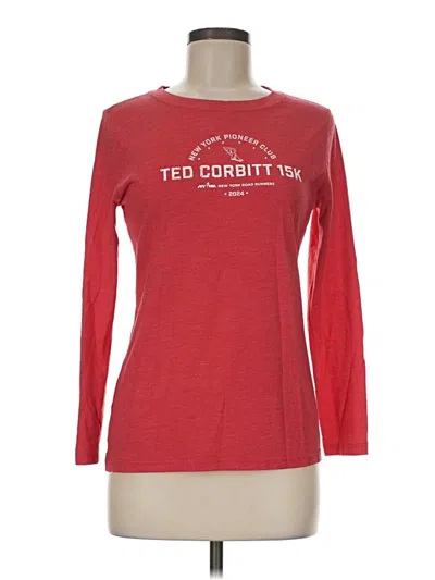 Pre-owned New Balance Long Sleeve T-shirt In Red