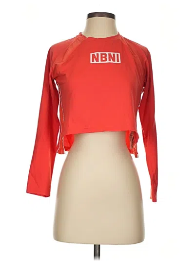 Pre-owned New Balance Long Sleeve T-shirt In Red