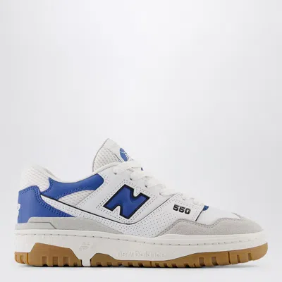New Balance Kids' Low 550 White/blue Trainer In Grey