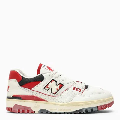 NEW BALANCE NEW BALANCE LOW 550 WHITE/VINTAGE RED SNEAKERS
