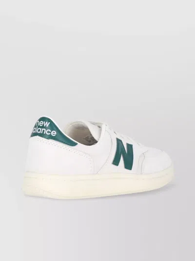 New Balance Low Top Perforated Toe Box Sneakers In White