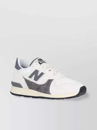 New Balance Low Top Sneakers Contrast Panels In White