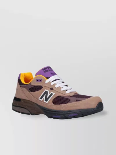New Balance Low Top Sneakers Mesh Panels In Purple