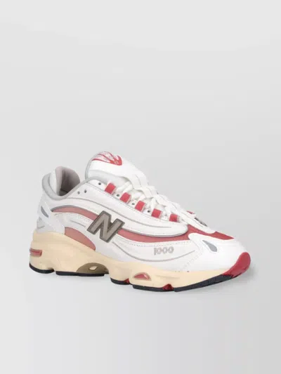 New Balance Low Top Sneakers With Contrast Accents And Mesh Panels In Neutrals