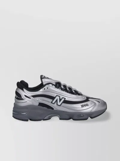 New Balance Mens Silver Metallic Green 1000 Metallic Mixed-material Trainers In Multi