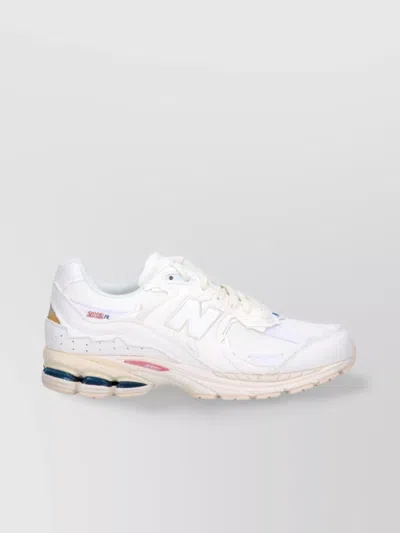 New Balance Low Top Sneakers With Mesh Panels And Rubber Outsole In White