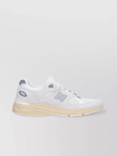 New Balance Low Top Sneakers With Mesh Panels And Suede Accents In Beige