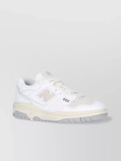 New Balance Low Top Sneakers With Perforated Design And Rubber Sole In White