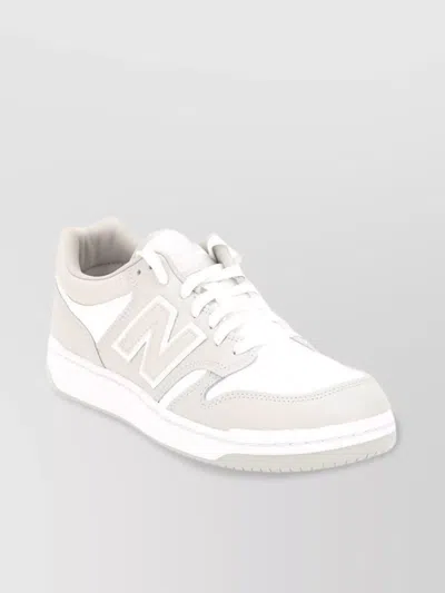 New Balance Low-top Sneakers With Round Toe And Perforated Detailing In White