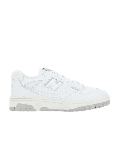 New Balance 550 Perforated Leather Sneakers In White