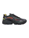 New Balance Black Mesh Sneakers With Multicolor Details In Black